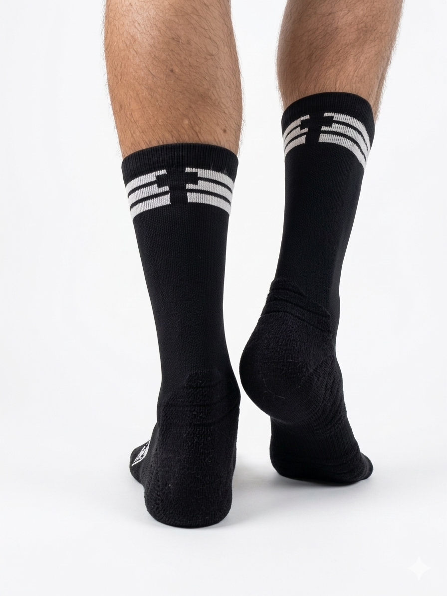 CREW:  Endurance Socks - BLACK