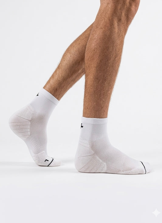 QUARTER CREW 4 Pair Bundle: Endurance Socks - WHITE