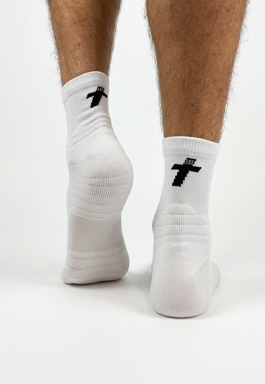 QUARTER CREW - Endurance Socks - WHITE