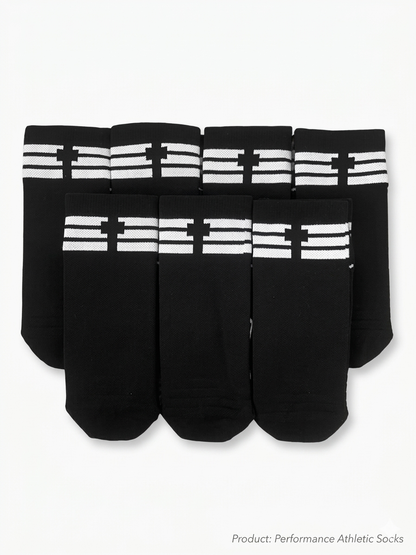 CREW 7 Pair Bundle: Endurance Socks - BLACK
