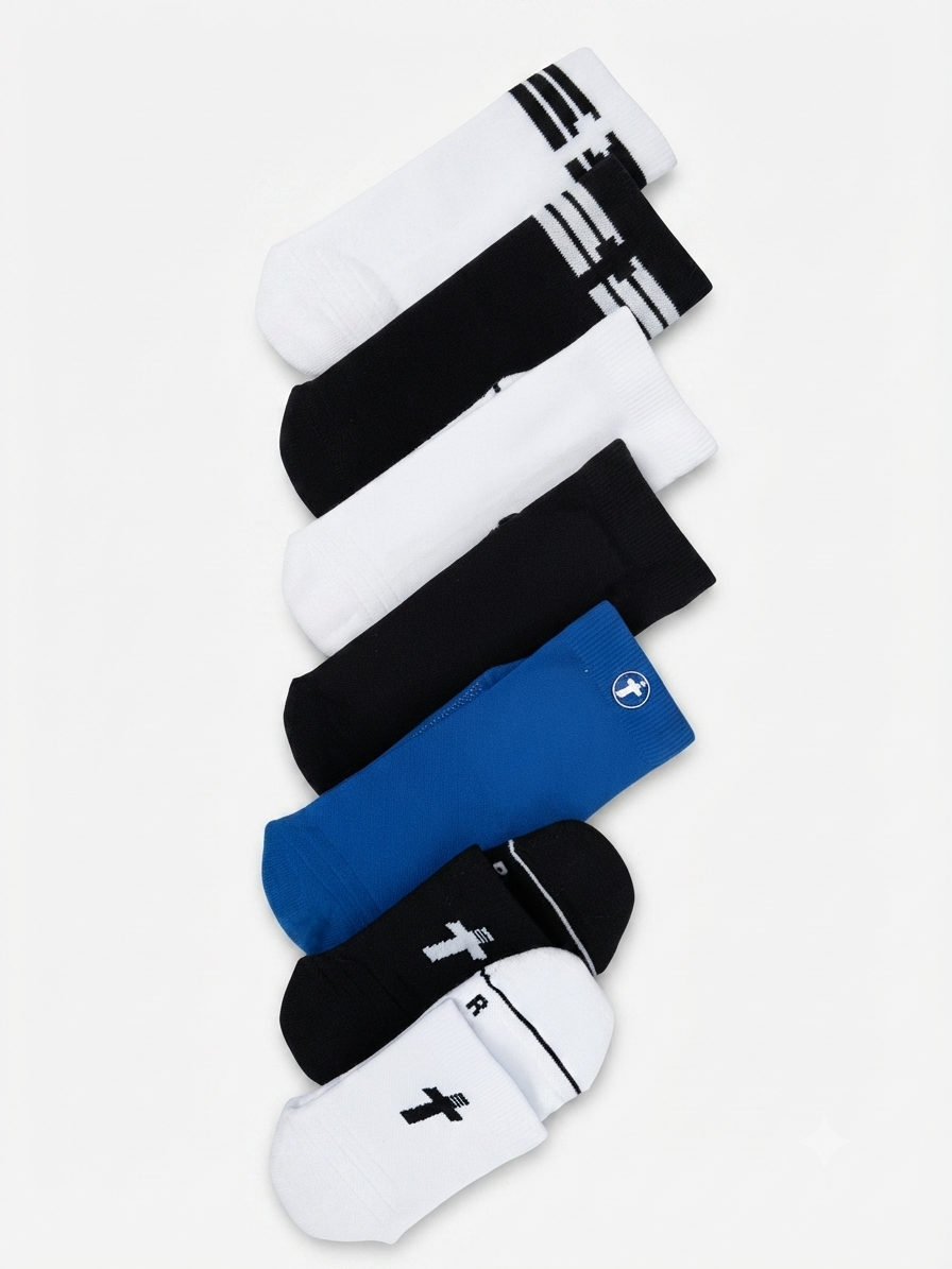 MIXED 7 Pair Bundle: Endurance Socks - LARGE